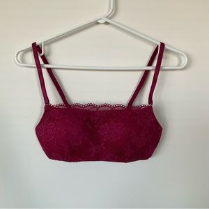 Victoria’s Secret Burgundy Lace Bralette